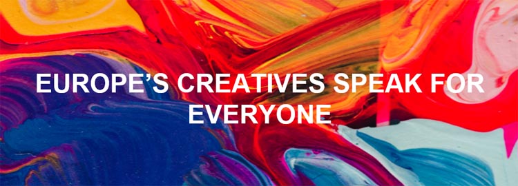 Textbild: Europe's Creatives Speak for Everyone