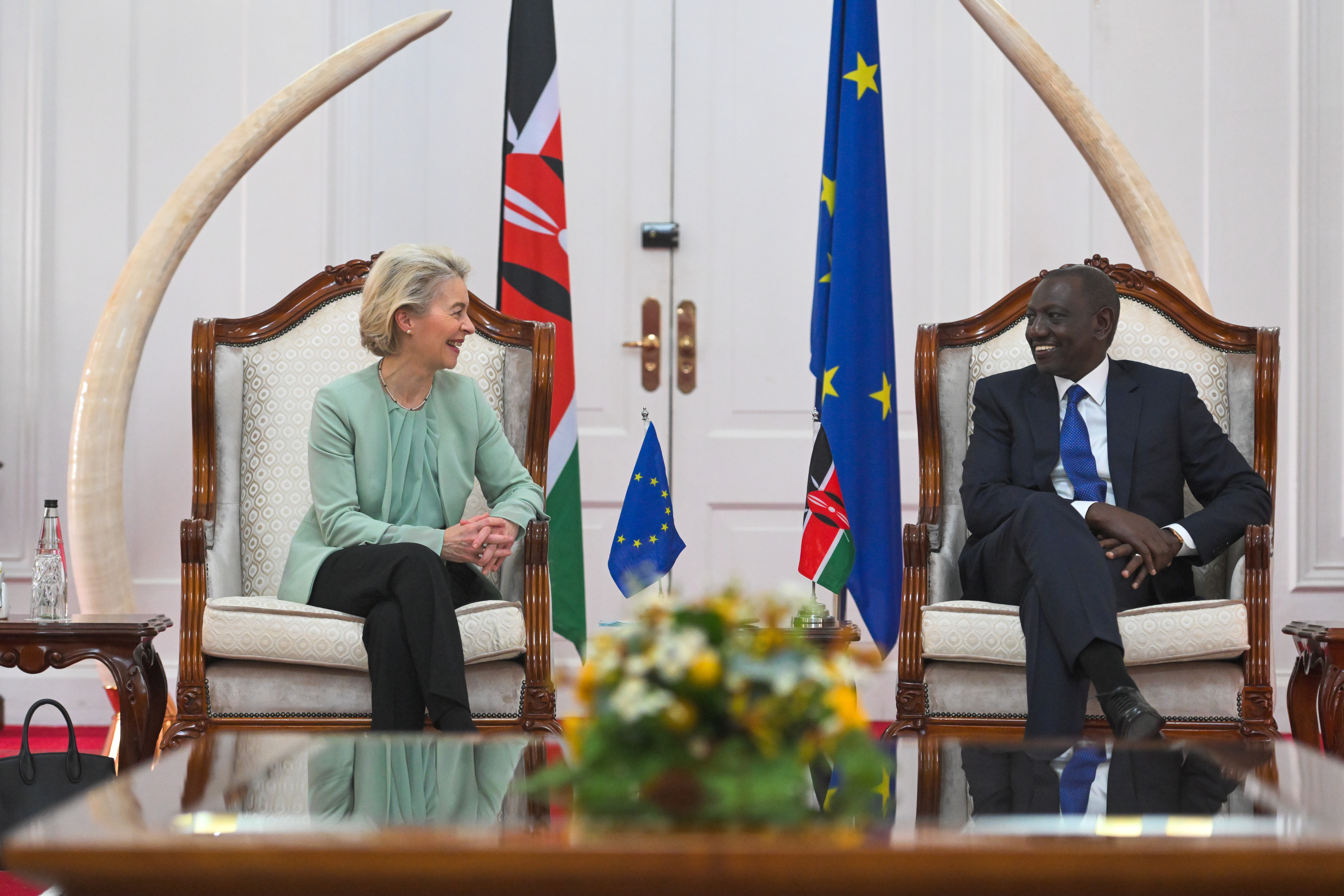 EU-Kommissionspräsidentin Ursula von der Leyen und Kenias Präsident Dr. William Samoei Ruto 